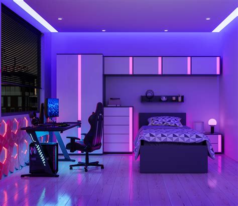 fundo quarto gamer - quarto gamer planejado